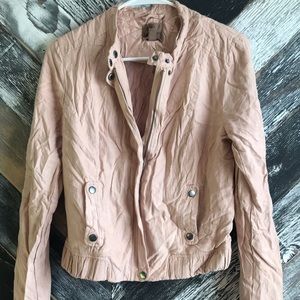 Mine Light Pink Suede Jacket
